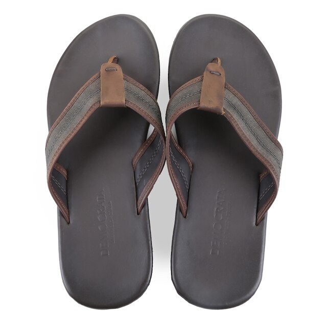 Chinelo Couro Democata Zyon Masculino - Cinza é boa?