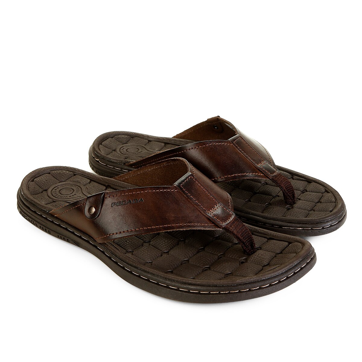 Chinelo Couro Pegada Básico Masculino Menor preço em Chinelo Couro Pegada Básico Masculino