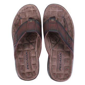 Chinelo Couro Pegada Masculino