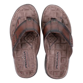 Chinelo Couro Pegada Masculino