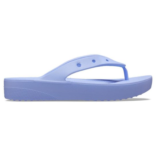 Chinelo crocs classic plataform flip moon jelly - Azul Menor preço em Chinelo crocs classic plataform flip moon jelly - Azul