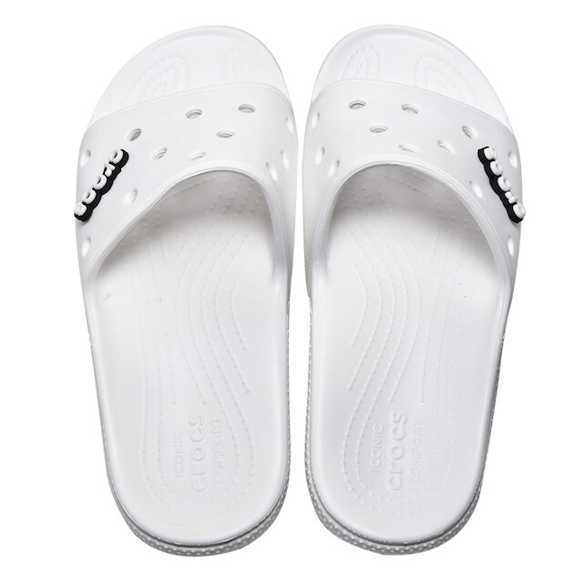 Chinelo Crocs Classic Slide - Branco Menor preço em Chinelo Crocs Classic Slide - Branco