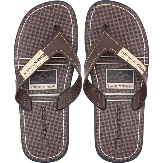 Chinelo Danper Tradicional Masculino - Café Menor preço em Chinelo Danper Tradicional Masculino - Café