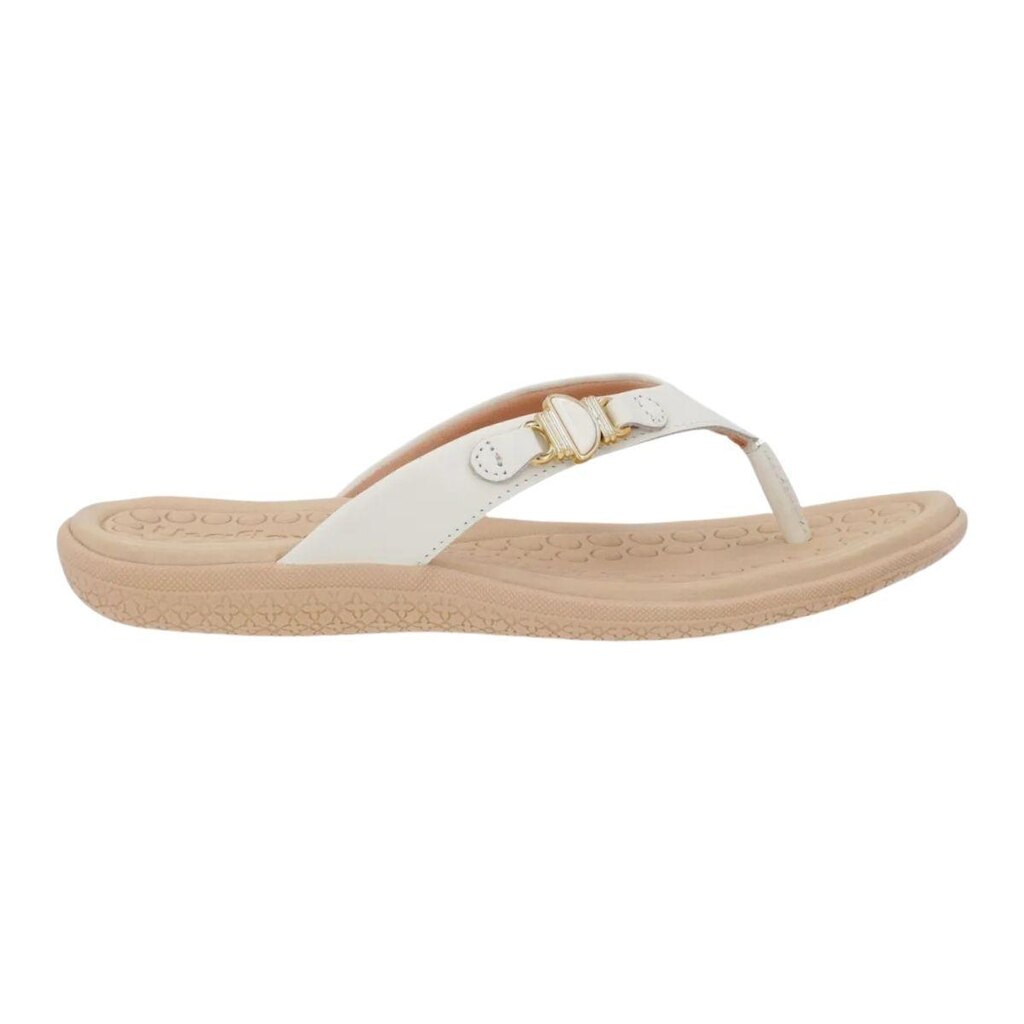 Chinelo de Couro Dedo Feminino Usaflex AM34004003 Branco
