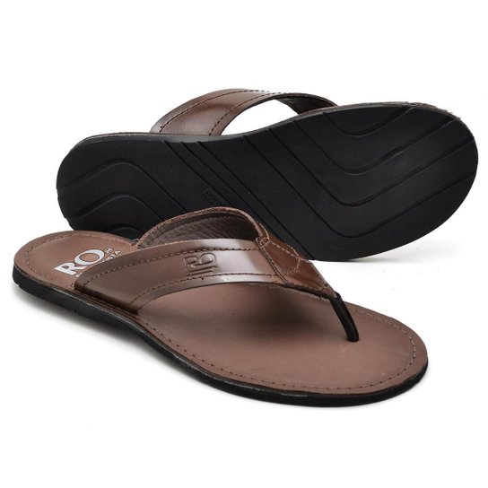 Chinelo De Couro Masculino Casual Antiderrapante Sandália De Dedo Leve Conforto Macia Resistente - Café Menor preço em Chinelo De Couro Masculino Casual Antiderrapante Sandália De Dedo Leve Conforto Macia Resistente - Café
