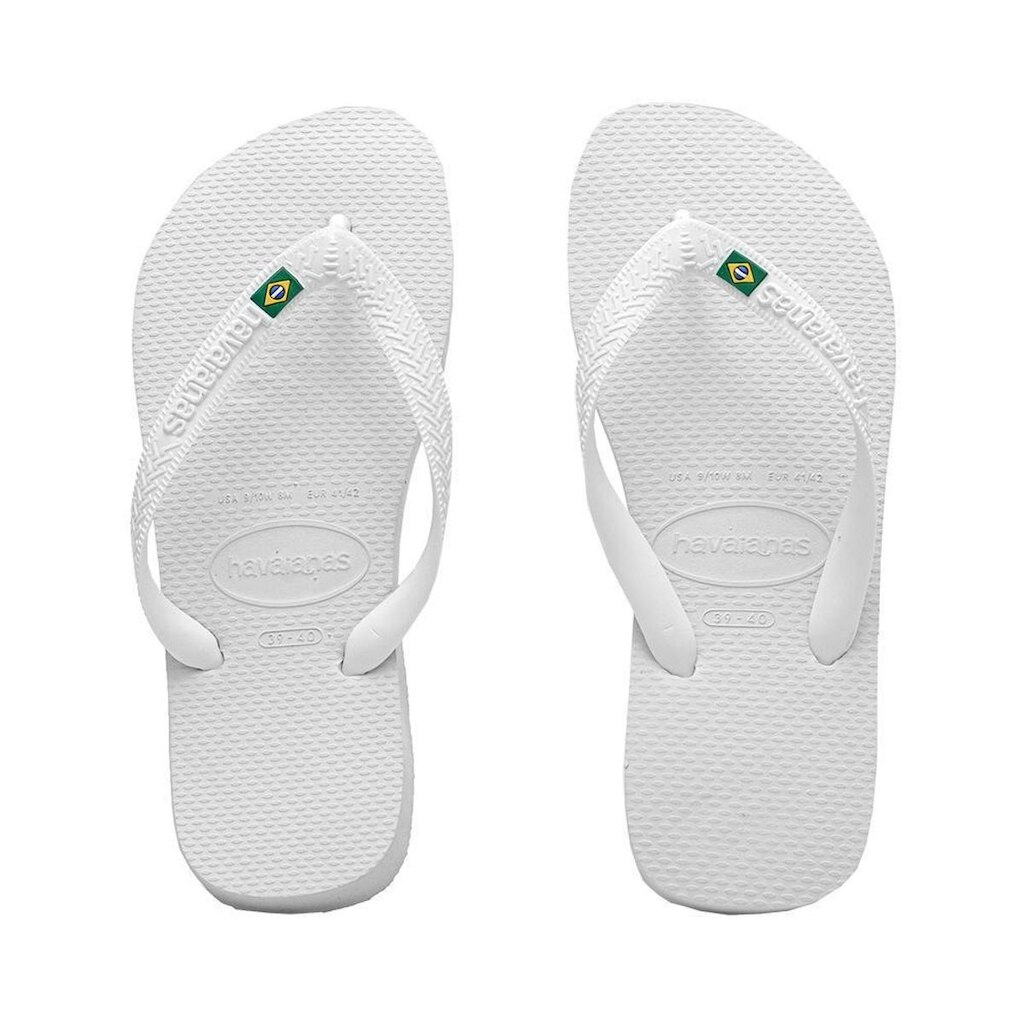 Chinelo de Dedo Branco Brasil Clássico | Havaianas