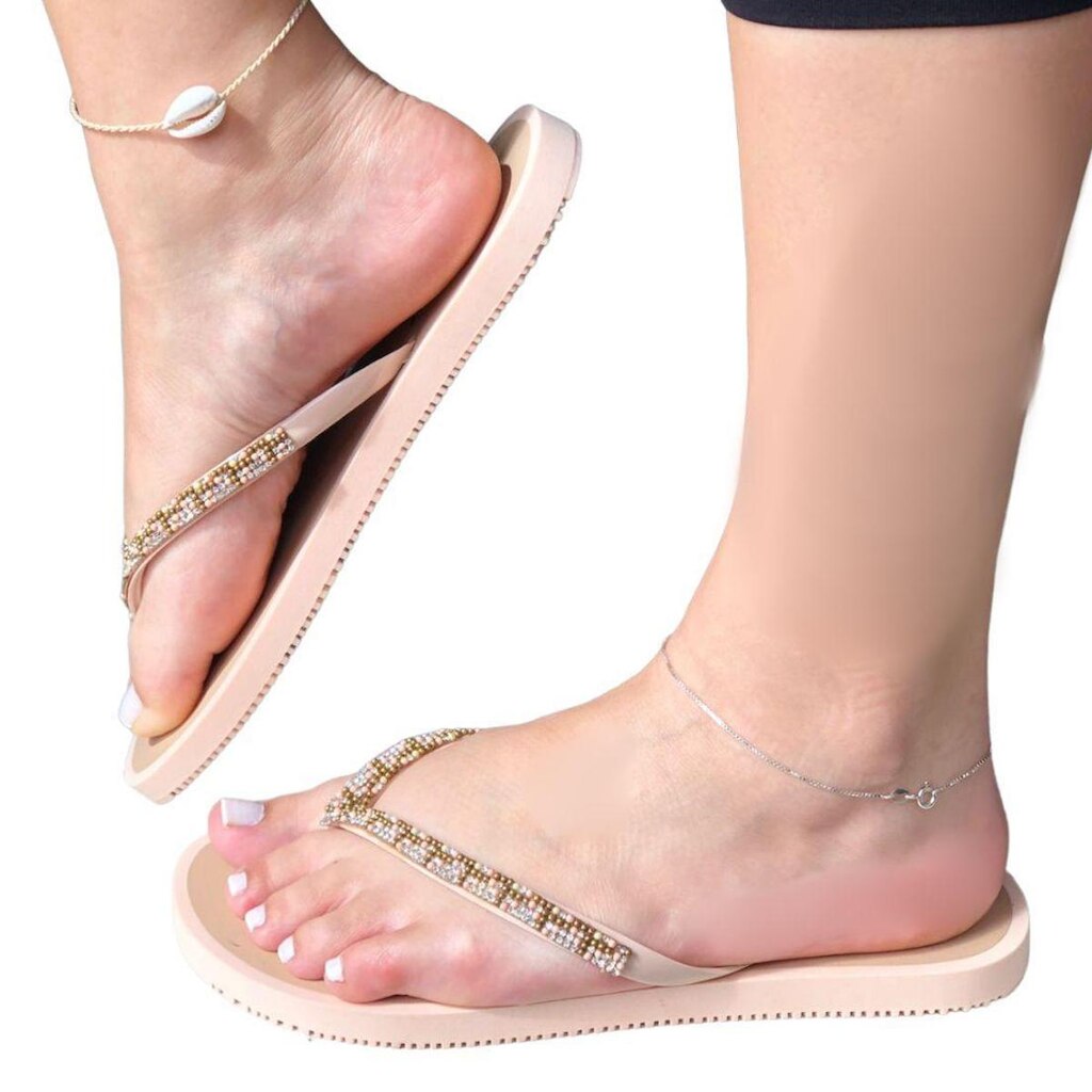 Chinelo de Dedo com Pedrarias Cacci 24000.24108/1