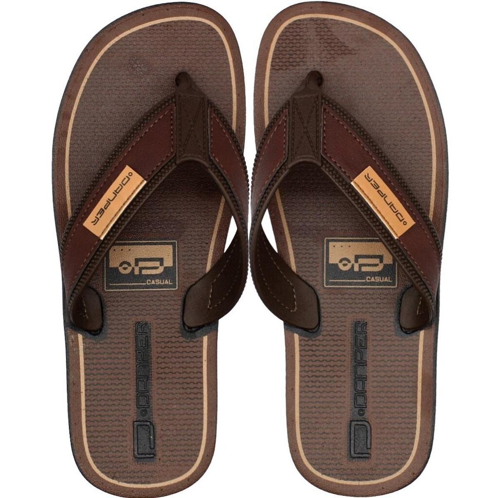 Chinelo De Dedo Danper Moscou Tiras Largas Masculino