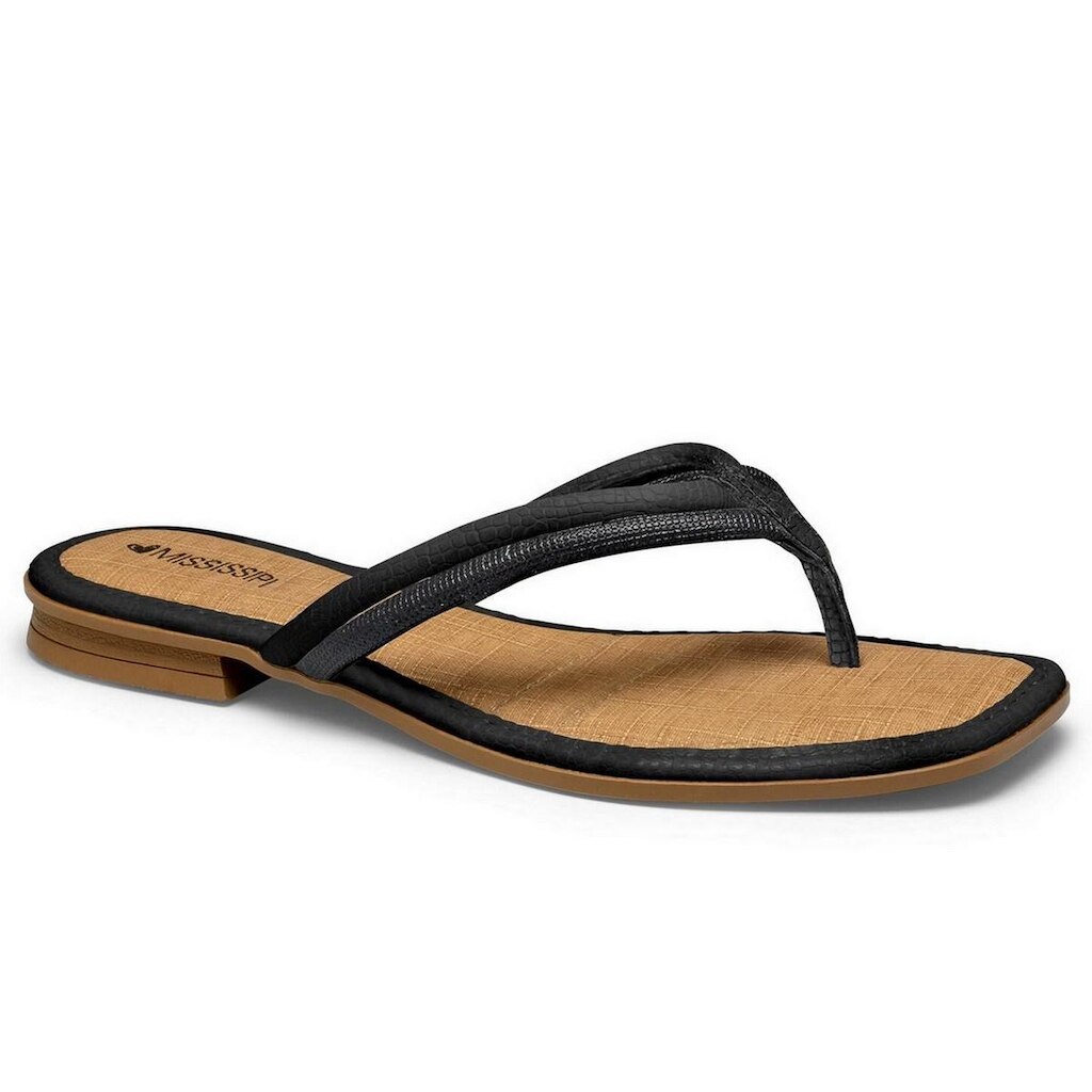 Chinelo De Dedo Feminino Mississipi Napa Texturizada MC321