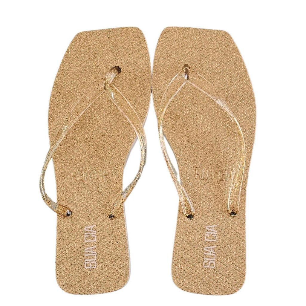 CHINELO DE DEDO FEMININO SUA CIA COM GLITER - 17003GL