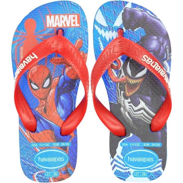 Chinelo de Dedo Infantil Havaianas Top Marvel II Juvenil Masculino