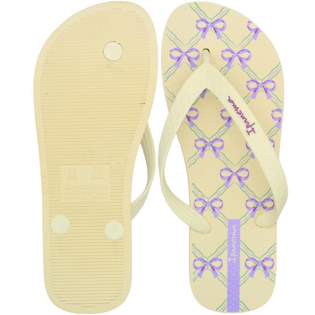 Chinelo De Dedo Ipanema Happy Laços Feminino