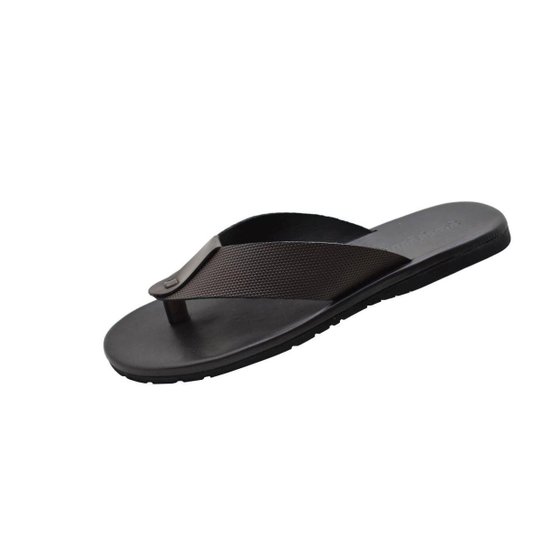 Chinelo de Dedo Masculino Couro Rovetto Básica Colby - Café Menor preço em Chinelo de Dedo Masculino Couro Rovetto Básica Colby - Café