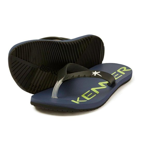 Chinelo de Dedo Masculino Kenner Red Hte - Azul+Preto Menor preço em Chinelo de Dedo Masculino Kenner Red Hte - Azul+Preto