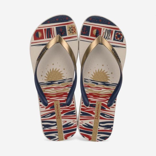 Chinelo De Dedo Navy Ipanema Bege
