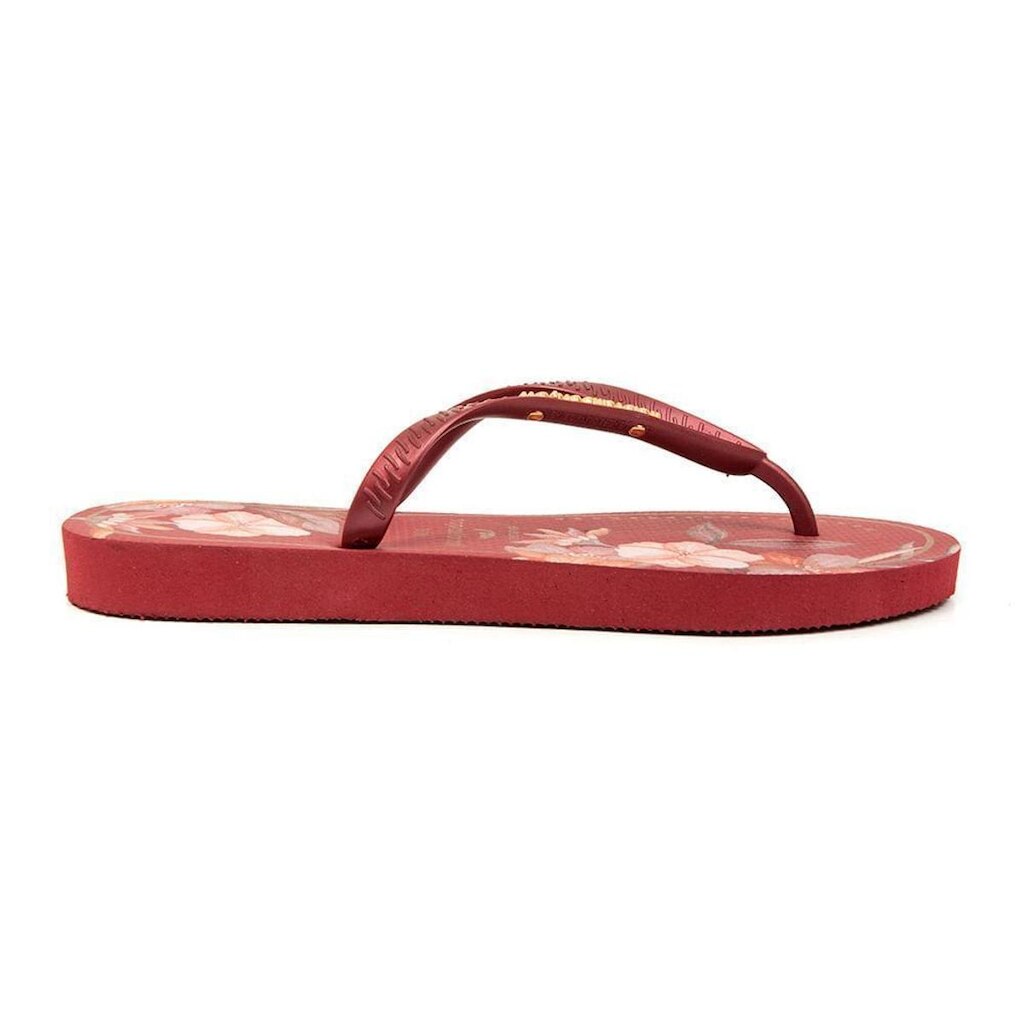 Chinelo Dedo  Bordô Feminino
