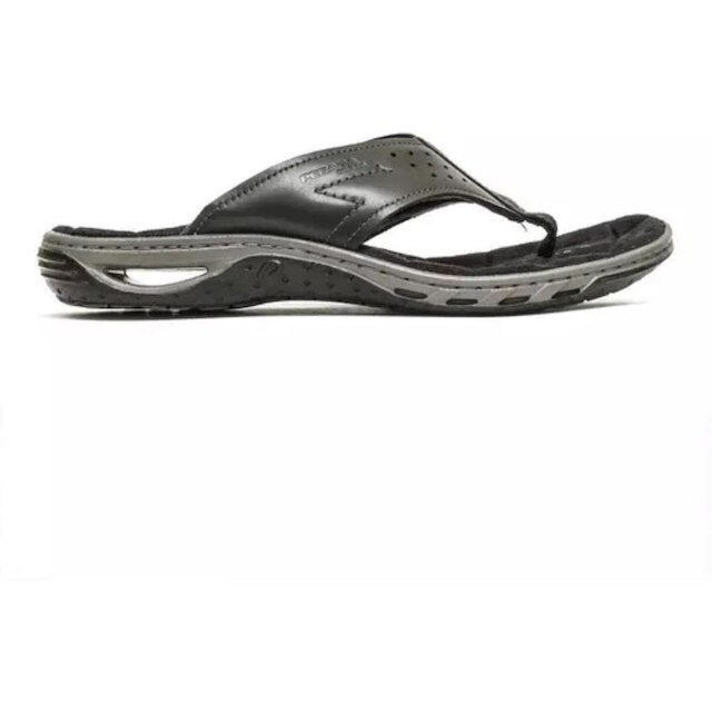 Chinelo Dedo Pegada em Couro Masculino 131663