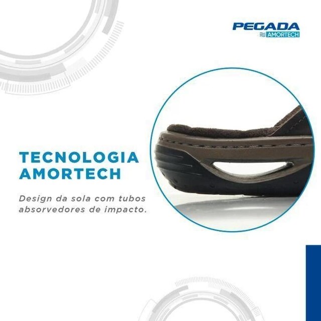 Chinelo Dedo Pegada em Couro Masculino 131663