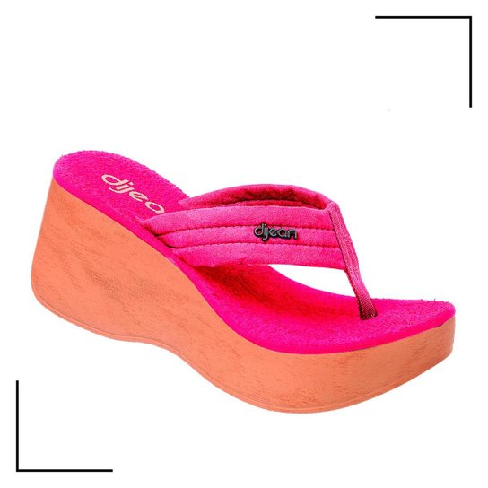 Chinelo Dijean Salto Tamanco Plataforma E.V.A - Preto Menor preço em Chinelo Dijean Salto Tamanco Plataforma E.V.A - Preto