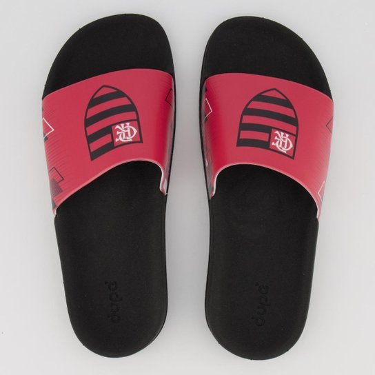 Chinelo Dupé Flamengo Slide Preto e Vermelho - Preto Menor preço em Chinelo Dupé Flamengo Slide Preto e Vermelho - Preto