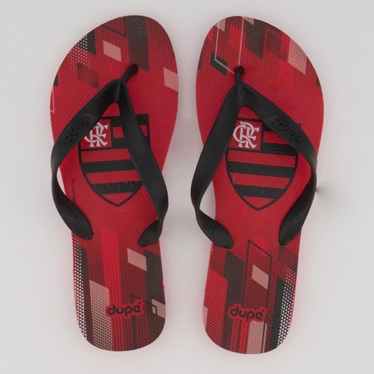 Chinelo Dupé Flamengo Vermelho - Vermelho Menor preço em Chinelo Dupé Flamengo Vermelho - Vermelho