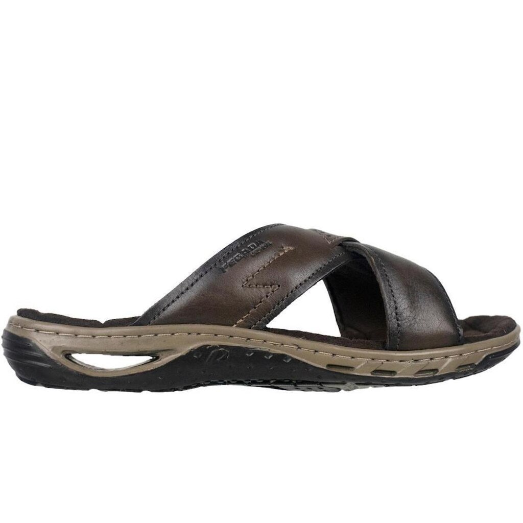 Chinelo em Couro Amortech Masculino Pegada Cravo - 131661