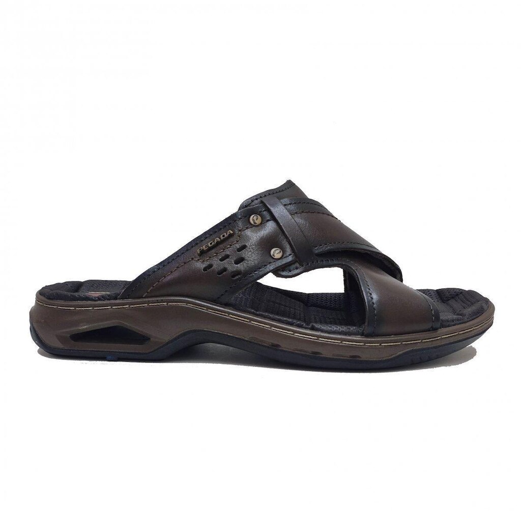 Chinelo Em Couro Masculino Pegada 133236