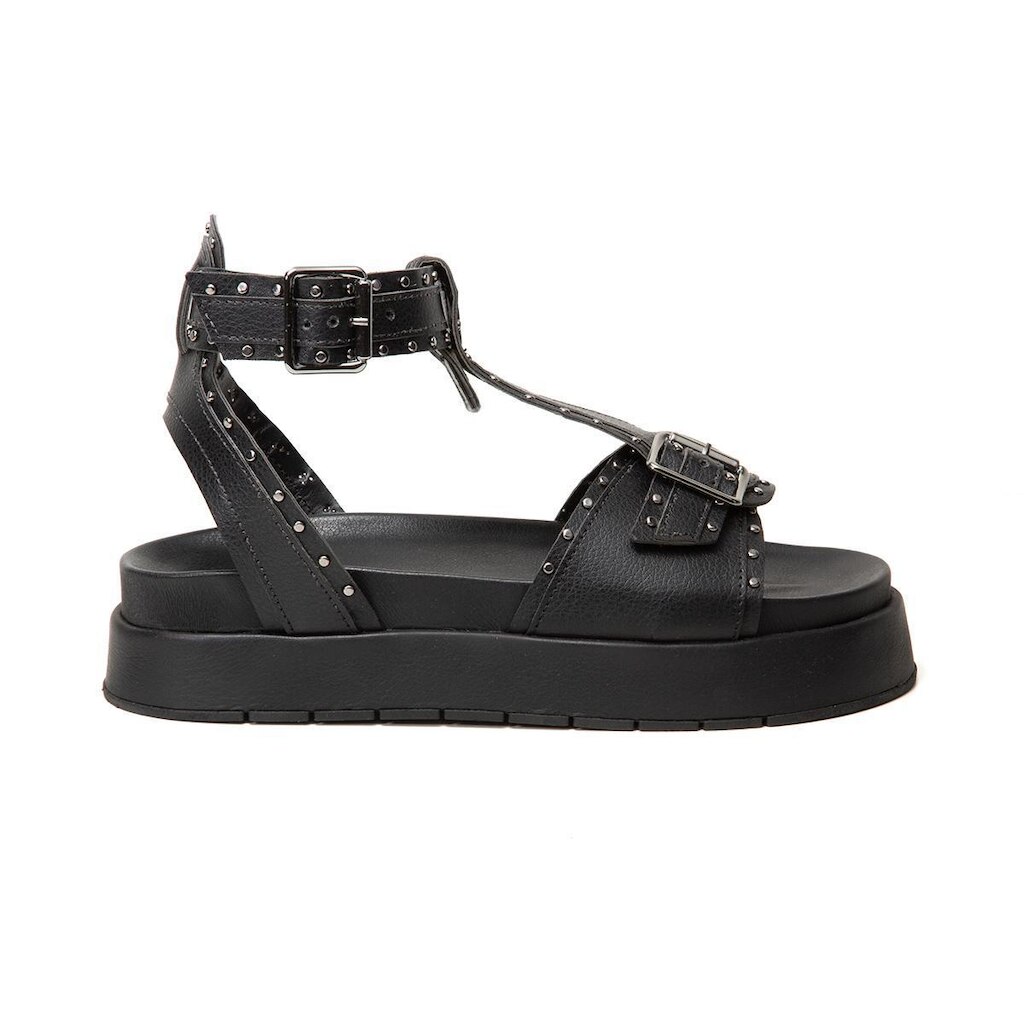 Chinelo Feminina Yesme com Fivela de Metal e Abotoadura no Tornozelo