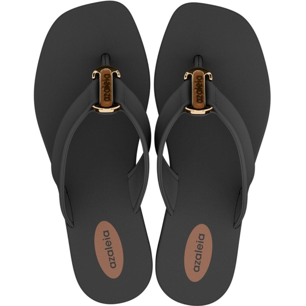 Chinelo Feminino Azaleia Gi Com Detalhe Dourado