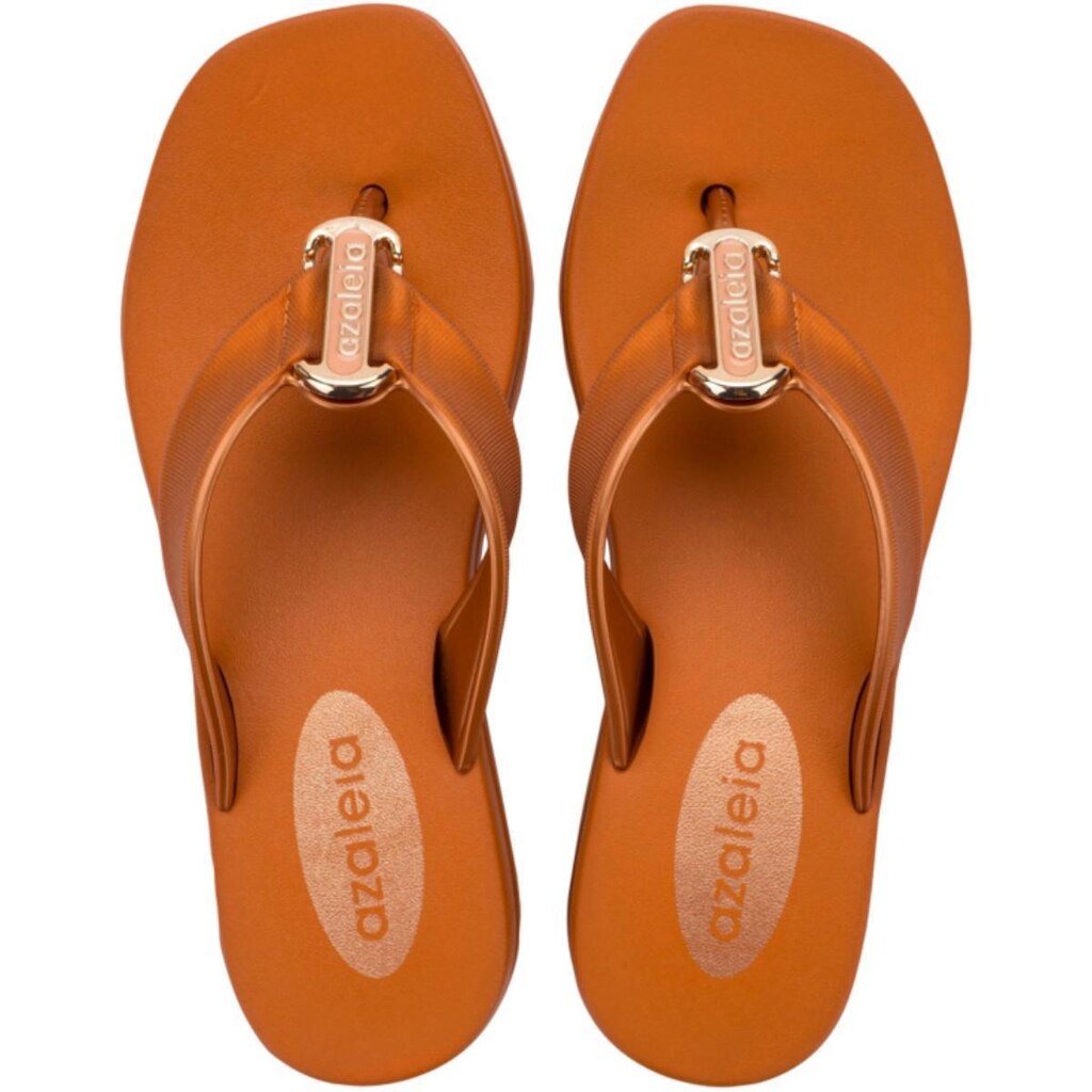 Chinelo Feminino Azaleia Gi Com Detalhe Dourado