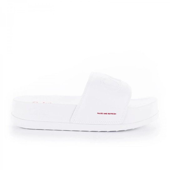 Chinelo Feminino Coca-cola Plataforma Frequency Cc2962 - Branco Menor preço em Chinelo Feminino Coca-cola Plataforma Frequency Cc2962 - Branco