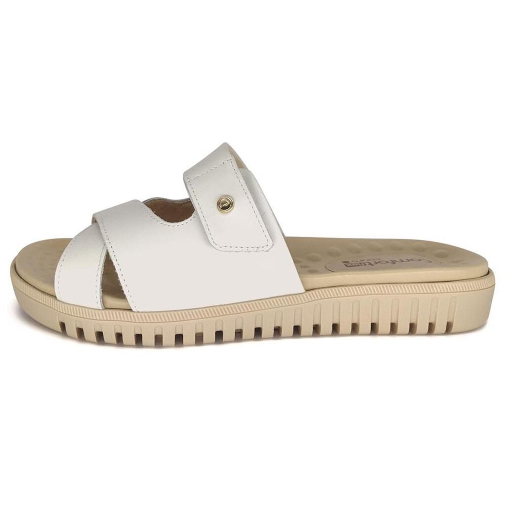 Chinelo Feminino Comfortflex Couro Calce Fácil 24-45301