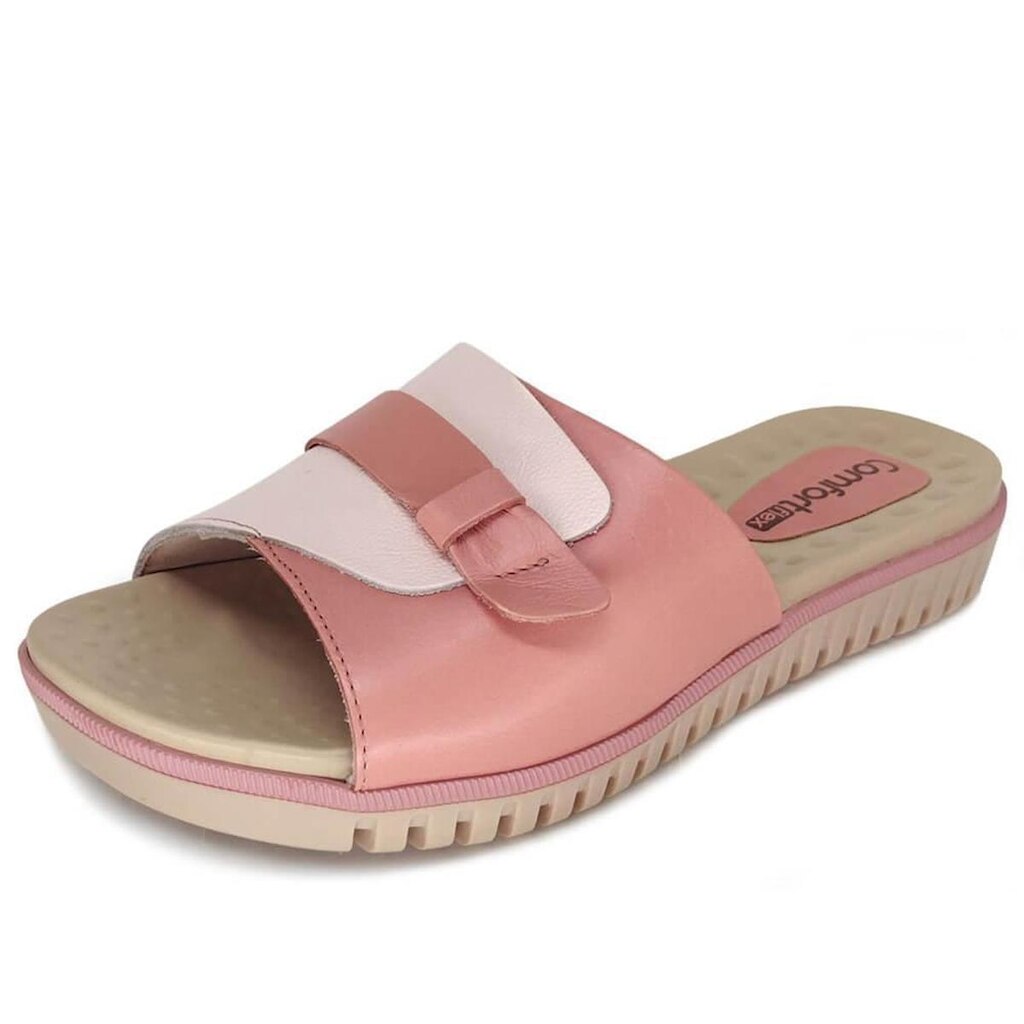 Chinelo Feminino Comfortflex Couro