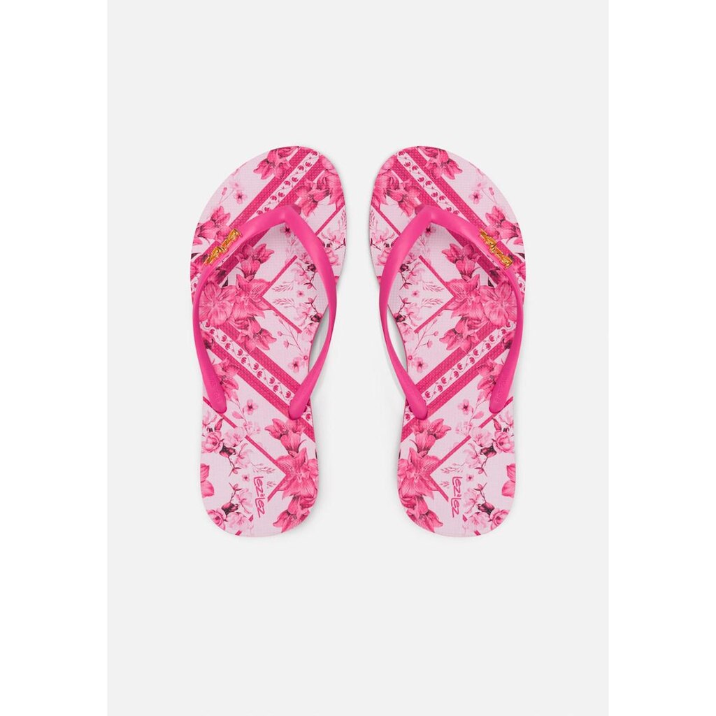 Chinelo Feminino De Tiras Finas Com Sola Estampada