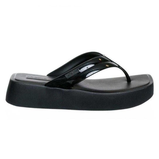Chinelo Feminino Flatform Hit Preto Petite Jolie PJ6141-23