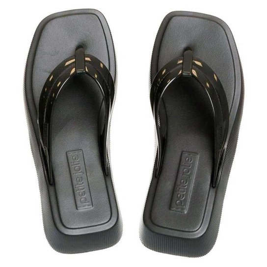 Chinelo Feminino Flatform Hit Preto Petite Jolie PJ6141-23
