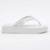 Chinelo Feminino Flatform Hit White Petite Jolie PJ6141 - Branco