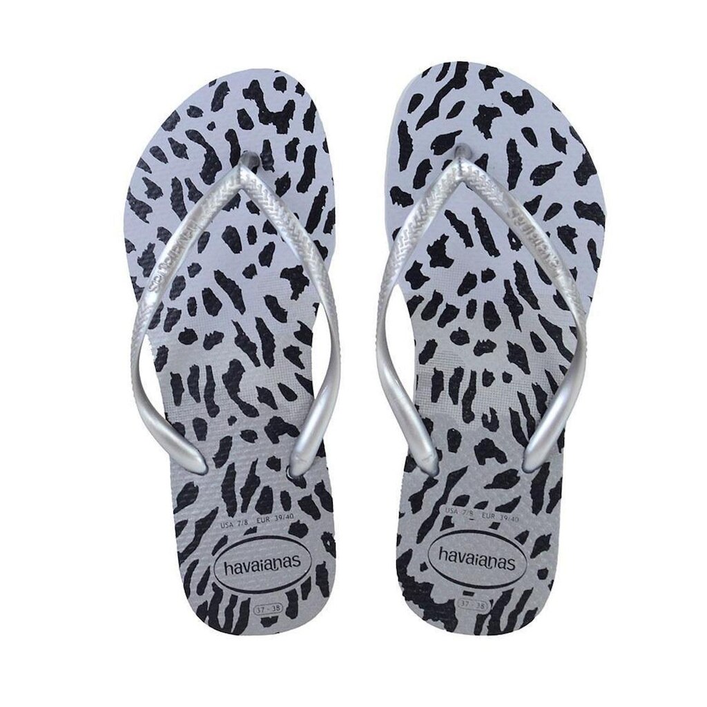 Chinelo Feminino Havaianas Slim Animals Cinza - 4103