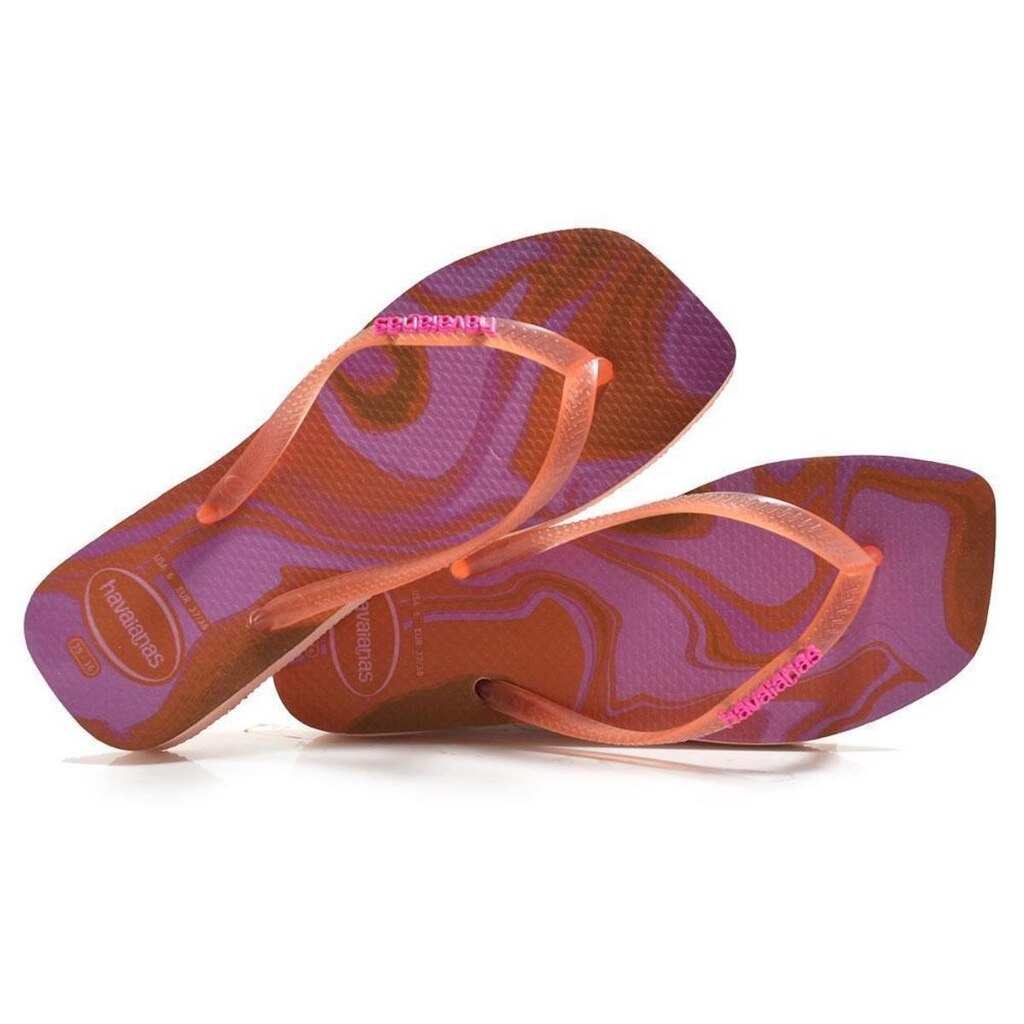 Chinelo Feminino Havaianas Slim Square Jelly