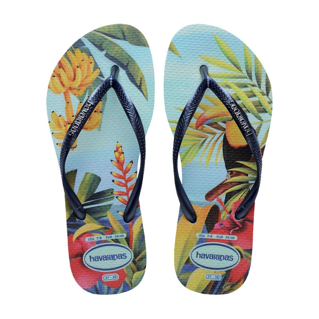 Chinelo Feminino Havaianas Tropical Slim Azul - 4122