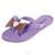 Chinelo Feminino Infantil Com Lacinho Miss Miss - Roxo