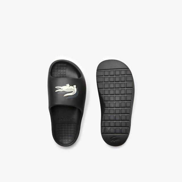 Chinelo feminino Lacoste Croco 2.0 Evo em material sintético