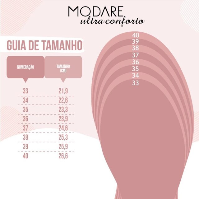 Chinelo Feminino Modare Ortopédico Calce Fácil