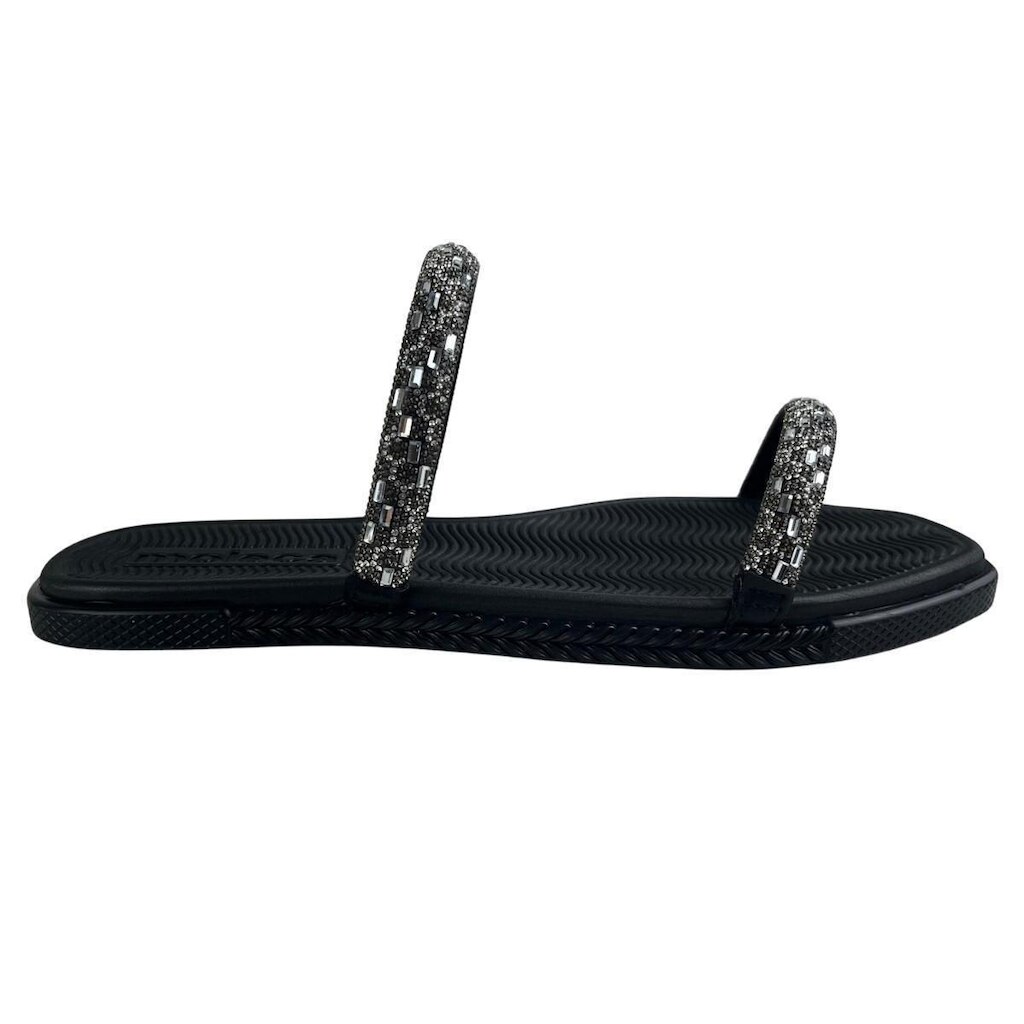 Chinelo Feminino Moleca Tiras com Pedrarias Brilho