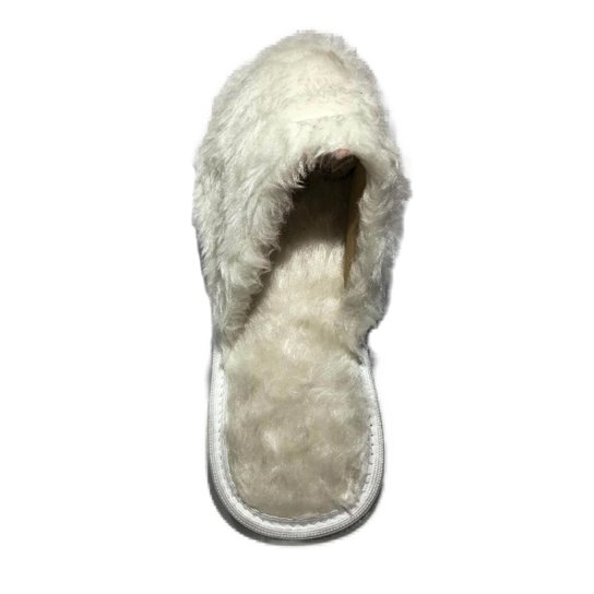 Chinelo Feminino Pantufa Macio Anti Derrapante Confortável - Branco
