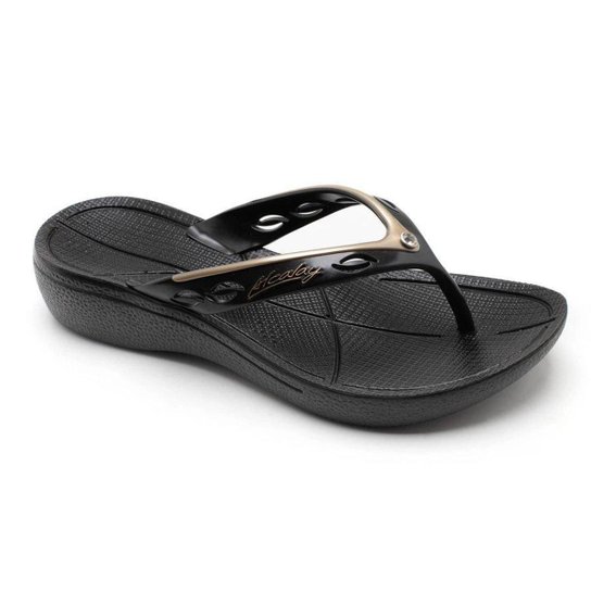 Chinelo Feminino Sandália Anabela Ortopedica Strass e Salto - Preto é ruim? Chinelo Feminino Sandália Anabela Ortopedica Strass e Salto - Preto é boa?