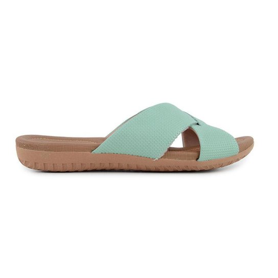 Chinelo Feminino Usaflex Couro Texturizado Verde - R185 - Verde Menor preço em Chinelo Feminino Usaflex Couro Texturizado Verde - R185 - Verde