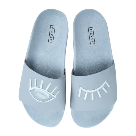 Chinelo Fiever Slide Olho Feminino - Azul