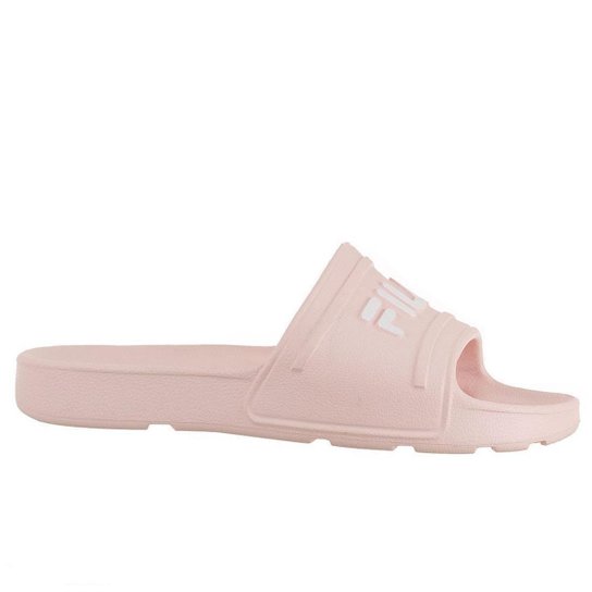 Chinelo Fila Sleek Slide Feminino - Rosa Menor preço em Chinelo Fila Sleek Slide Feminino - Rosa