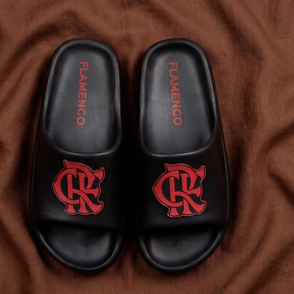 Chinelo Flamengo CRF Slide Vermelho Masculino